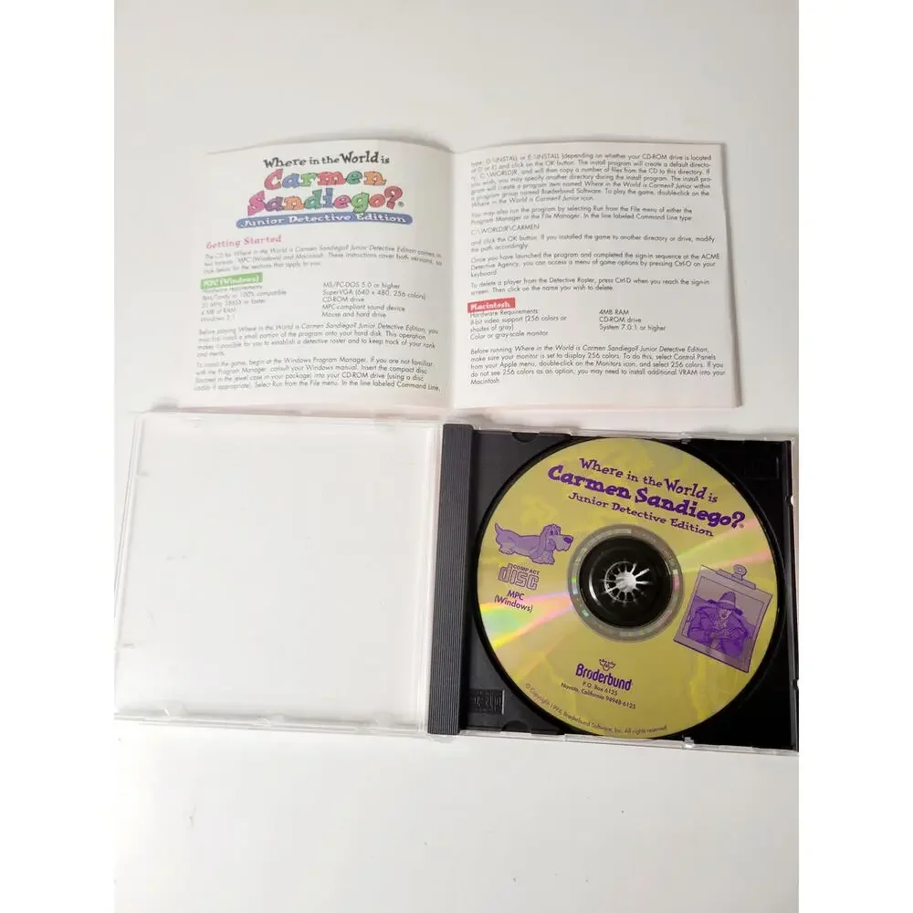 Where in the World is Carmen Sandiego? Junior Detective Edition – PC CD-ROM Game